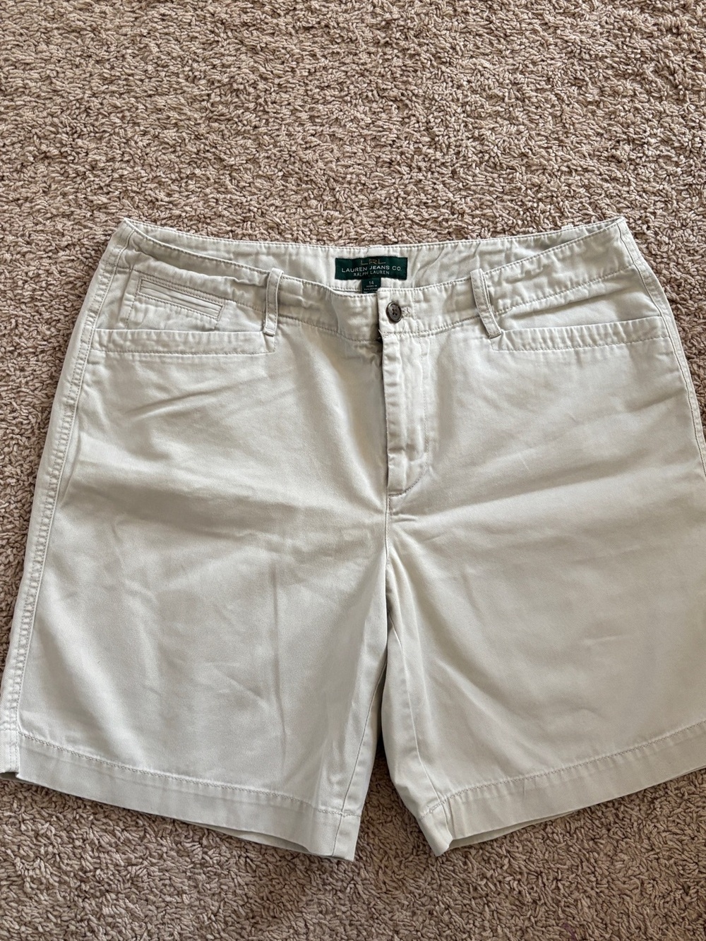 Ralph Lauren Cream Lauren Jeans Co. Casual Shorts